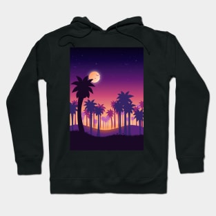 Palm Tree Sunset Hills Hoodie